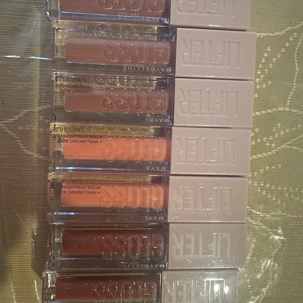 Maybelline Tan and Pink Lip Gloss Collection
